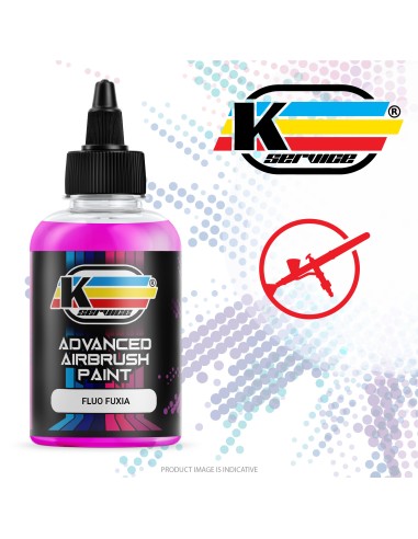 Airbrush Fluorescent Paint Neon Fuxia Acrylic Water Based - 50ml