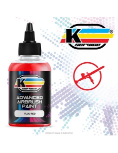 Rojo solvente de color fluorescente para aerógrafo