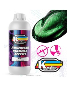 Pintura verde perla jaspeado personalizada