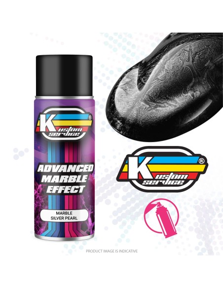 Pintura personalizada en aerosol de mármol Pearl Silver - 400ml