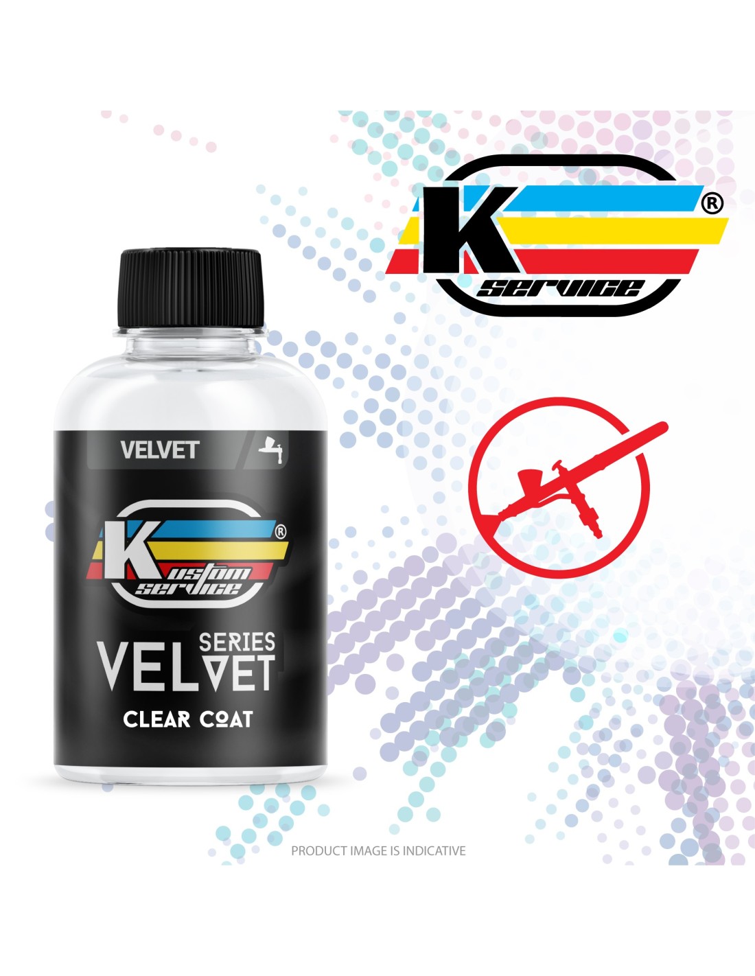 Velvet Effect Clear Coat Water Based Airbrush Scale Model Paint 50ml