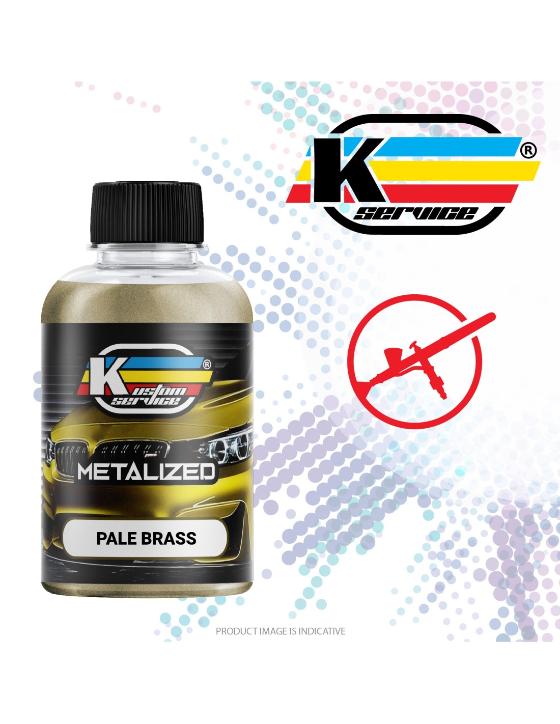 water based acrylic metallic airbrush paint pale brass