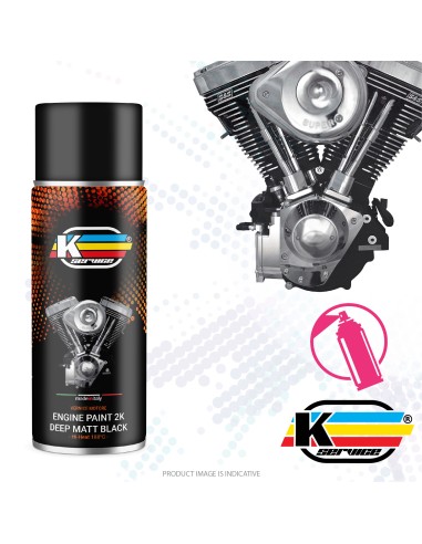 Spray 2K Engine And Brake Caliper Paint Black Satin - 400ml