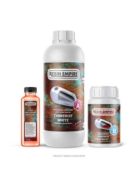 KIT TRATTAMENTO ANTI RUGGINE SERBATOIO MOTO BIANCO GRANDE