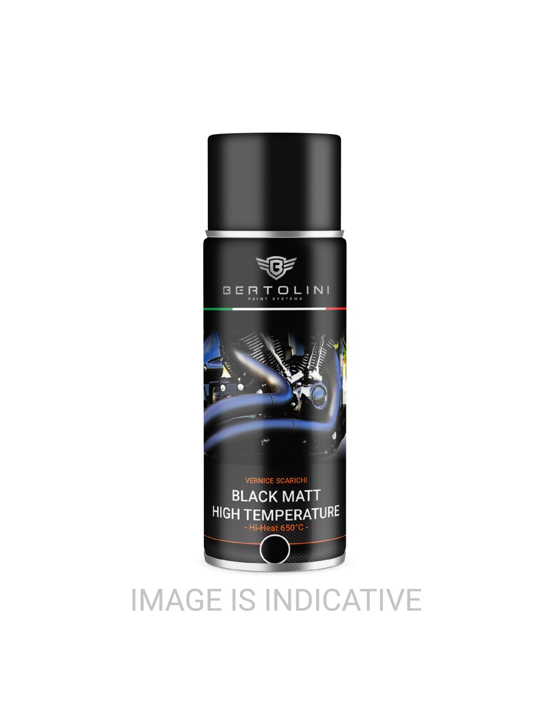 Hochtemperatur-Spray-Farbe Schwarz Matt 600° - 400ml
