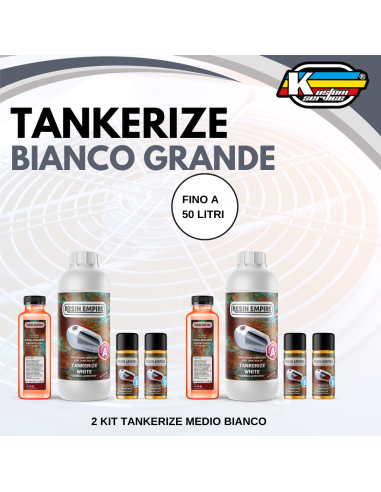 KIT TRATTAMENTO ANTI RUGGINE SERBATOIO MOTO BIANCO GRANDE