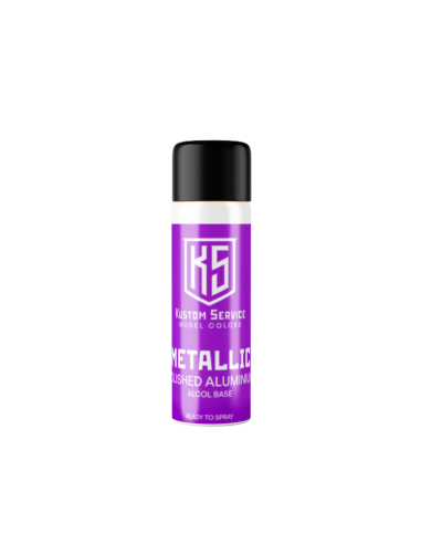 Metallica Aluminium Effekt Farbe für Airbrush Basis Alkohol 30ml - CHR04