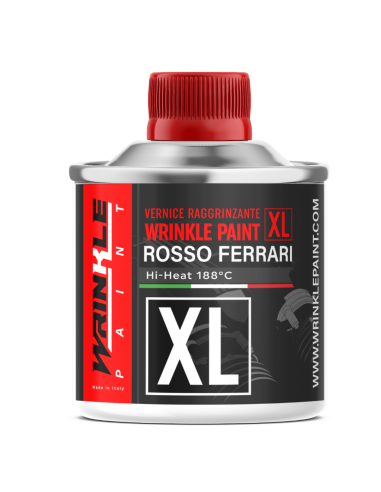 Vernice Raggrinzante XL Rosso Ferrari Alta Temperatura Motore - 500gr