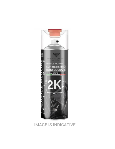 GLOSSY BLACK 2K - High Temperature Engine Spray Paint - 400ml