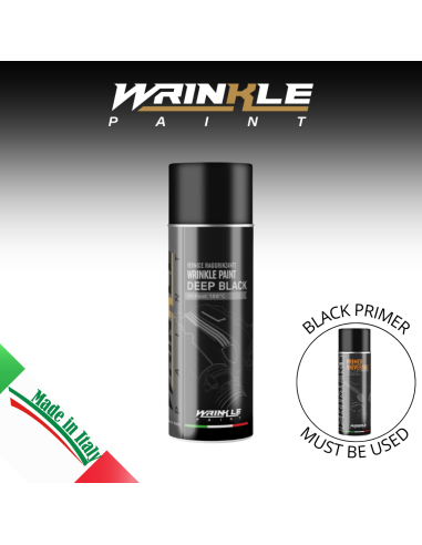 Peinture Froissée en Spray Noir Lamborghini Haute Température pour Moteur - 400ml