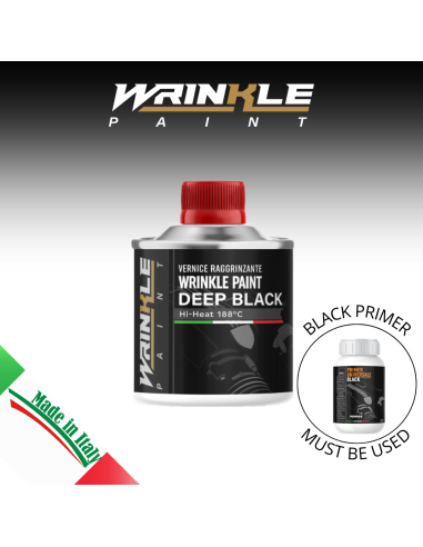 Vernice Raggrinzante Nero Profondo Harley Davidson Alta Temperatura Motore - 250gr