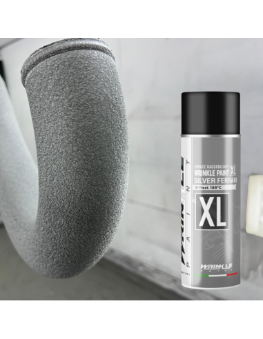 Schrumpflack Farbe Grau Silber Ferrari XL Spray...