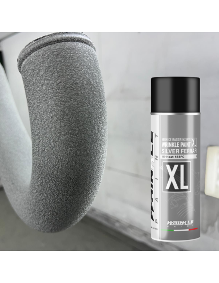 Peinture Vermiculée Gris Argenté Ferrari XL Spray Haute Température Moteur - 400m