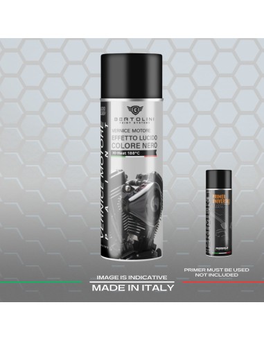Naranja brillante 1K Spray Pintura Motor Spray Alta Temperatura - 400Ml