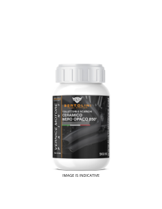 Vernice Alta Temperatura Nero Opaco Ceramico liquido 850° - 250gr
