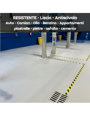Resina Pavimenti Grigio Cemento Opaco Ral 7040...