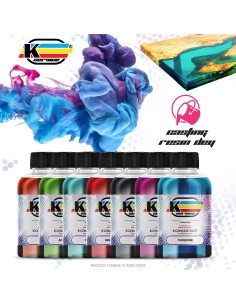 Colore Pigmento Verde Trasparente Per Resina Epossidica 20ml 2
