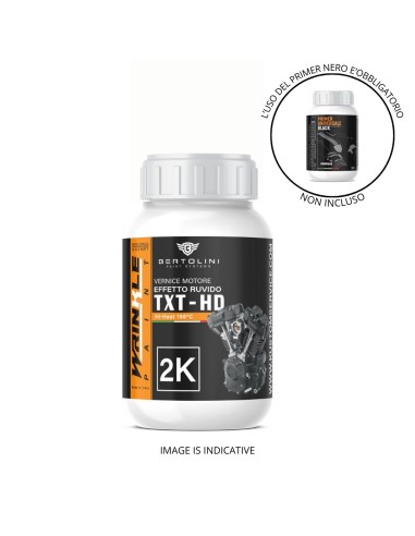 Negro Mate Texturizado 2K Pintura para Motor Alta Temperatura Efecto Gofrado - 250GR