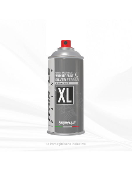 Pintura Vermiculado spray plata gris Ferrari XL motor de alta temperatura - 400ml