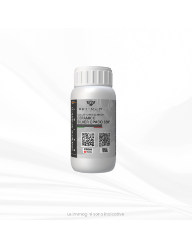 Vernice Alta Temperatura Grigio Silver Ceramico liquido 850° - 250gr