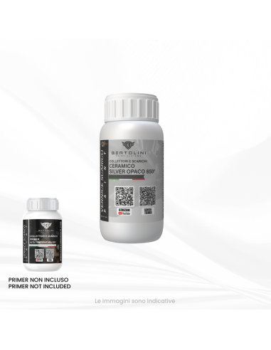 Peinture Haute Température Grise Argentée Céramique Liquide 650° - 250gr