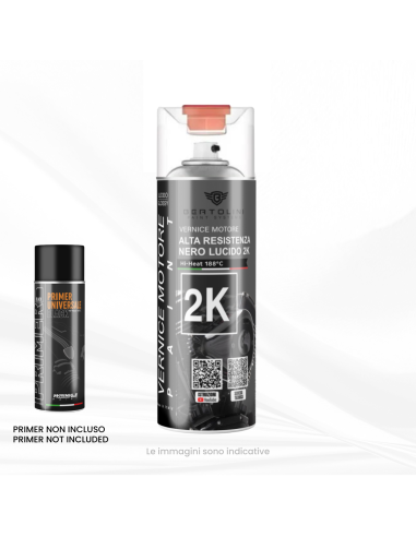 Pinzas spray de pintura freno de alta temperatura negro brillante 2K - 400ml