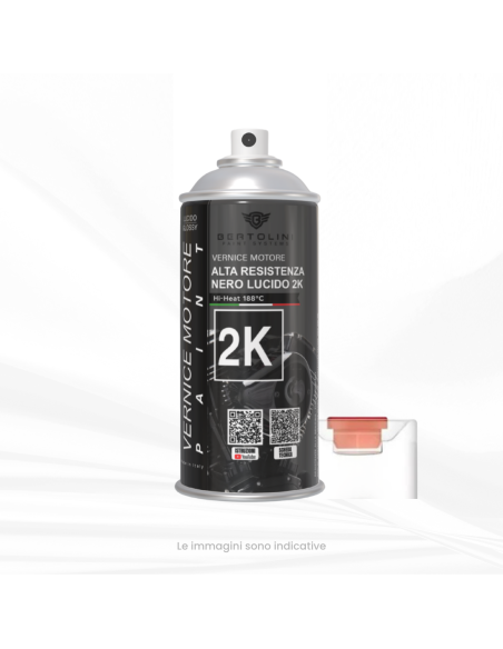 Farbe Spray High Temperature Bremszange Schwarz glänzend 2K - 400ml