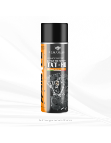 NERO OPACO TESTURIZZATO 2K Ibrido Spray Vernice Motore Alta Temperatura Goffrata - 400ml