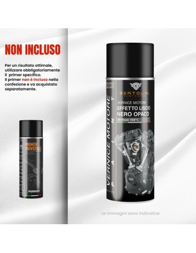 NEGRO OPACO 1K - Pintura para Motor Spray Alta...