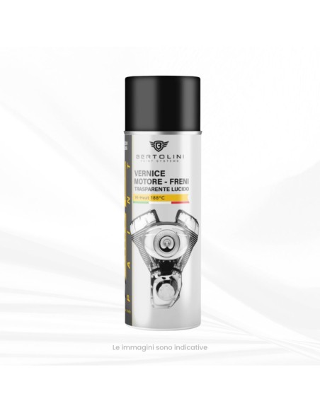 TRASPARENTE LUCIDO 1K SPRAY - Vernice Motore e Pinze Alta Temperatura - 400ml