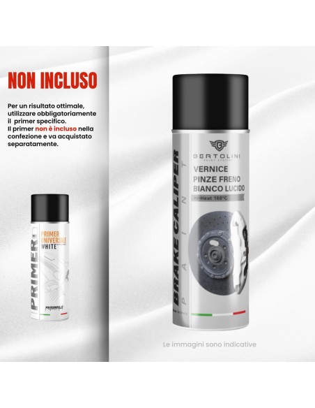 Bianco Lucido - Vernice Spray Pinze Freno Alta Temperatura 1K
