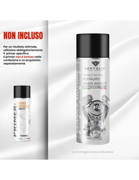 VINTAGE METALLIC GREY 1K - High Temperature Engine Spray Paint - 400ml