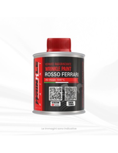 Vernice Raggrinzante Rosso Maserati Alta Temperatura Motore - 250gr