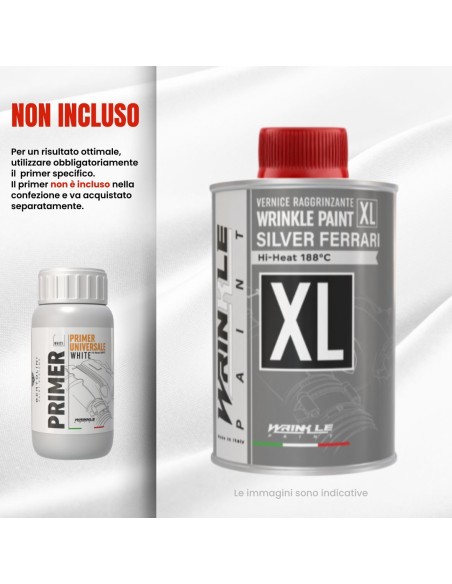 Peinture Vermiculée Gris Argent Ferrari XL (Metal Gray) Haute Température - 500g
