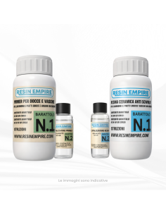 Kit Resina Epossidica Ceramica Bianco per Piatti Doccia -...