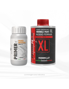 Wrinkle Paint Kit Ferrari Red XL 500gr + White High...