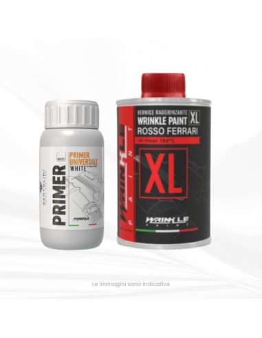 Wrinkle Paint Kit Ferrari Red XL 500gr + White...