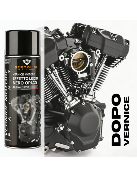 MATTE BLACK 1K - High Temperature Engine Spray Paint - 400ml