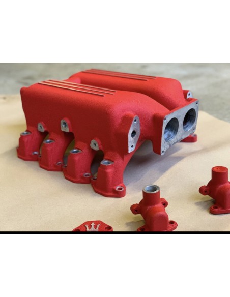 Kit Vernice Raggrinzante Rosso Maserati Alta Temperatura Motore + Primer Bianco - 250 gr