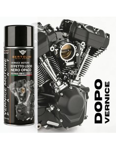 NERO OPACO 1K - Vernice Motore Spray Alta Temperatura -...