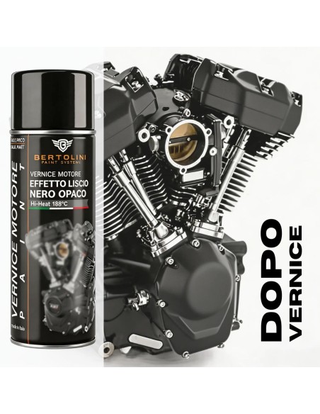 MATTE BLACK 1K - High Temperature Engine Spray Paint - 400ml