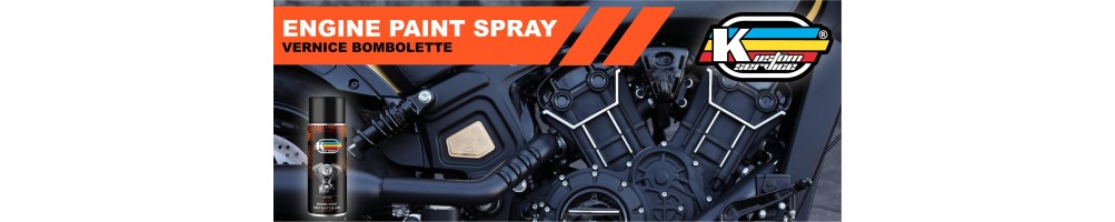 Vernice motore spray alta temperatura auto e moto professionale