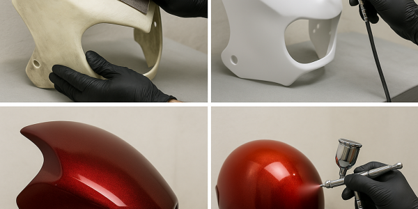 Aerografare su plastica: primer, vernici e tecniche per carene, caschi e accessori