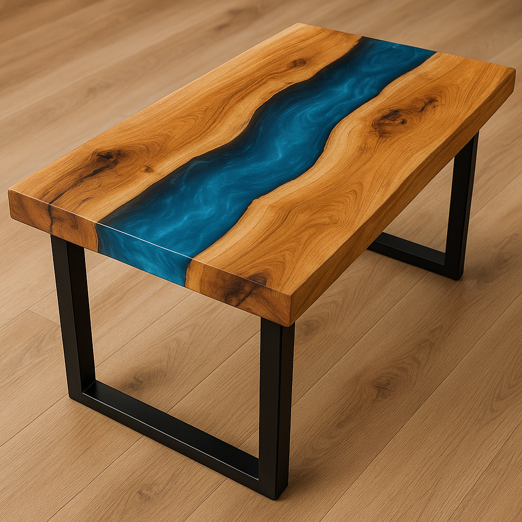 Come realizzare un tavolo in legno e resina con effetto fiume (River Table)
